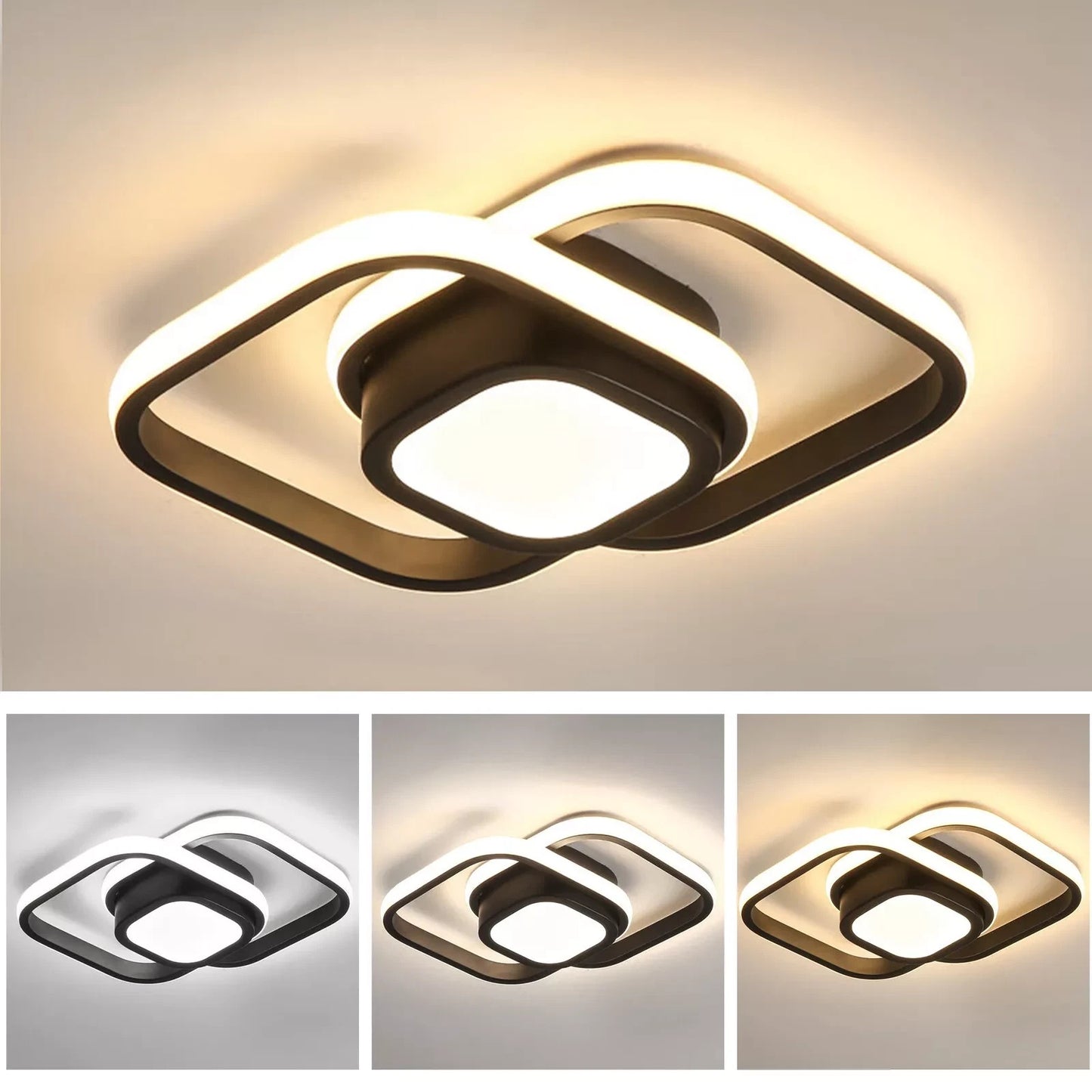 3  Farbige Decken  Lampe Dimmbar LED Deckenleuchte