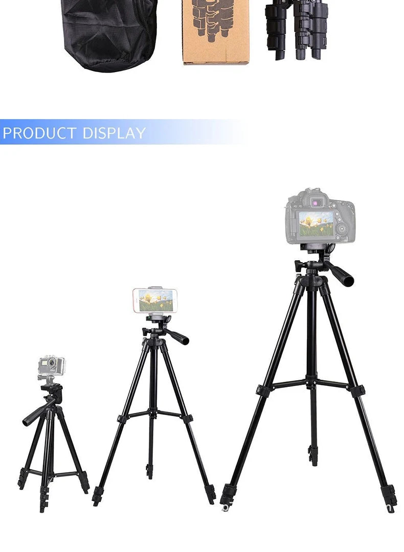 3120 Telefon Stativ 40 zoll Universal Fotografie für Gopro iPhone Samsung Xiaomi Huawei Telefon Aluminium Reise Tripode Par