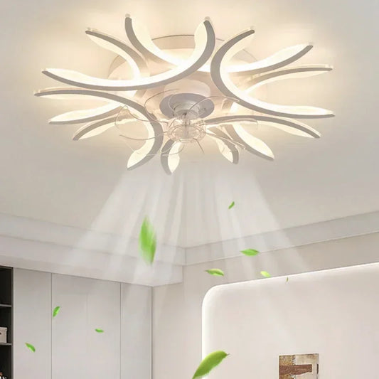 Moderne Deckenventilator-Lampe mit LED & Fernbedienung