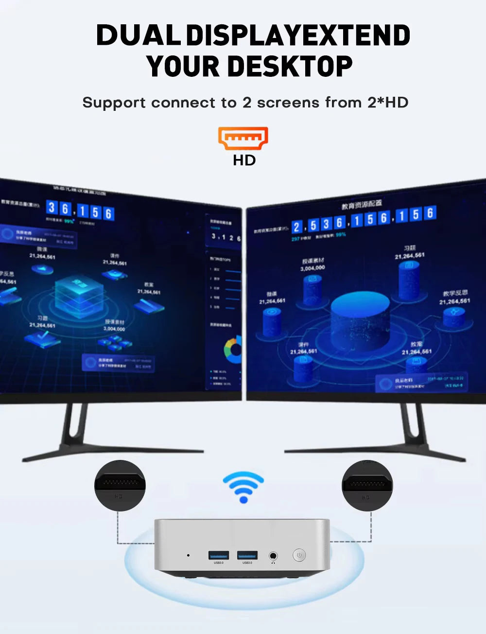 Kompakter Mini-Desktop-PC mit Intel Core i7 – Stilvoll, leistungsstark, vielseitig