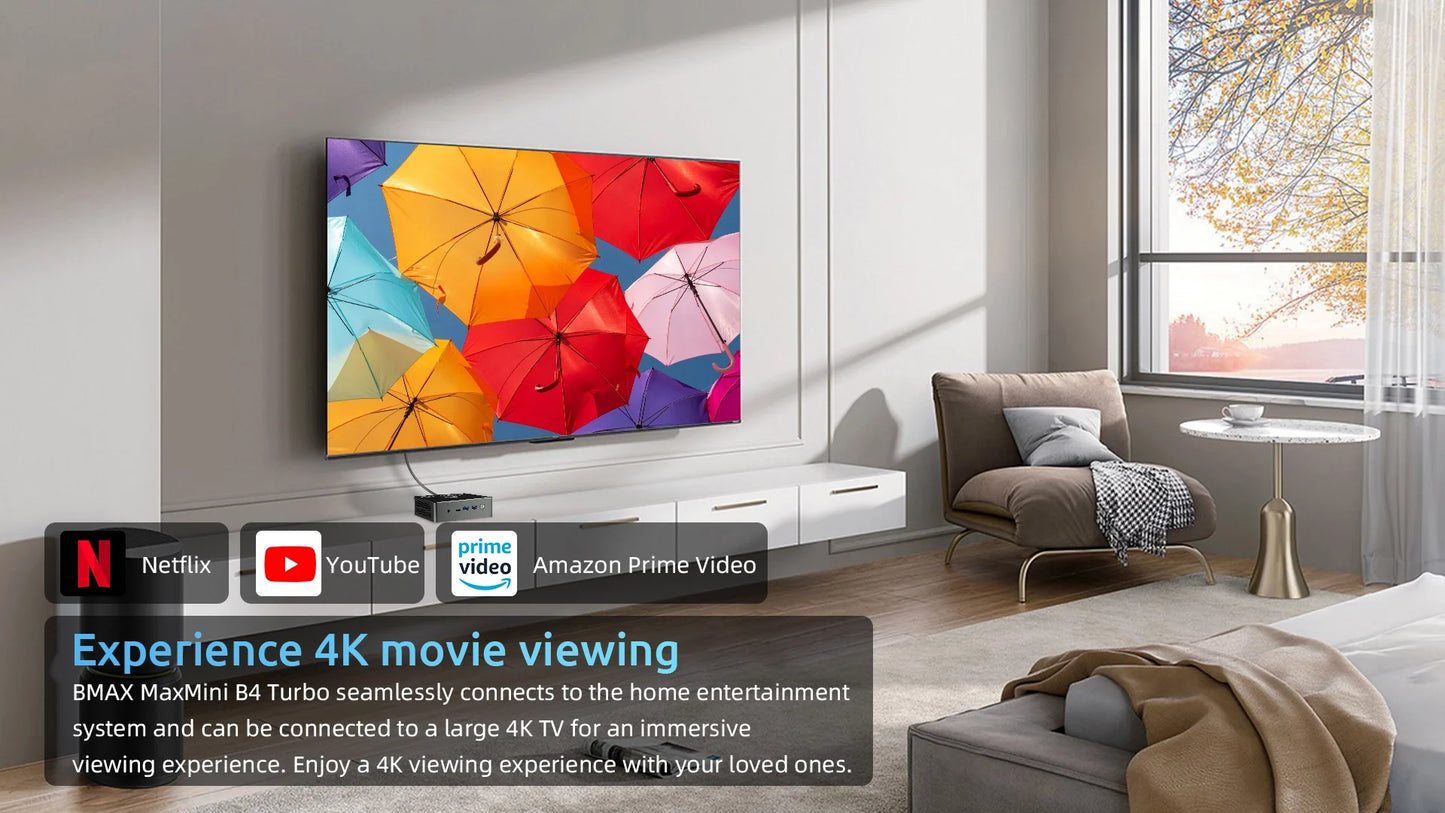 BMAX Mini-PC B4 Turbo – Kompakter Allrounder mit Intel® N150 & 16 GB RAM