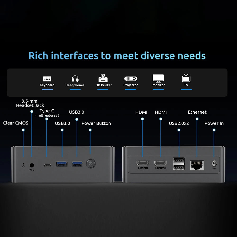 BMAX Mini-PC B4 Turbo – Kompakter Allrounder mit Intel® N150 & 16 GB RAM